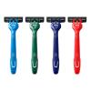 imageHarrys Mens Disposable Razors 3Blade Razors with Lubricating Strip and Pivoting Head 10 count Midnigt Blue12 Count