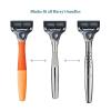 imageHarrys Shaving Kit for Men  Razor Handle 5 Razor Blade Refills Foaming Shave Gel and Travel Blade Cover  CharcoalChrome