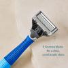 imageHarrys Shaving Kit for Men  Razor Handle 5 Razor Blade Refills Foaming Shave Gel and Travel Blade Cover  CharcoalOcean