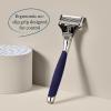 imageHarrys Shaving Kit for Men  Razor Handle and 3 Razor Blade Refill Cartridges  CharcoalNavy