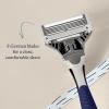 imageHarrys Shaving Kit for Men  Razor Handle and 3 Razor Blade Refill Cartridges  CharcoalNavy