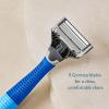 imageHarrys Shaving Kit for Men  Razor Handle and 3 Razor Blade Refill Cartridges  CharcoalOcean Blue