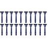 imageHarrys Mens Disposable Razors 3Blade Razors with Lubricating Strip and Pivoting Head 10 count Midnigt Blue20 Count