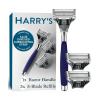 imageHarrys Shaving Kit for Men  Razor Handle and 3 Razor Blade Refill Cartridges  CharcoalNavy