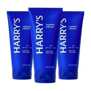 imageHarrys Hair Taming Cream Lightweight Hair Styling Cream with Natural Finish 51 Fl Oz 3 Pack51 Fl Oz Pack of 3
