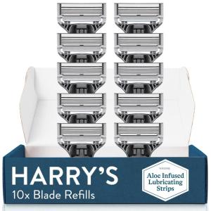 imageHarrys Razor Blades for Men  10 Count  Premium Razor Blade Refill Cartridges10 Count