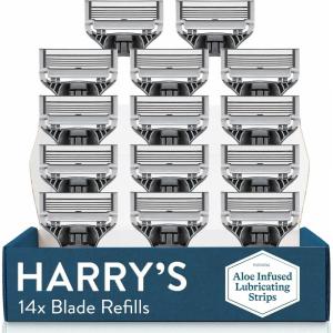 imageHarrys Razor Blades for Men  10 Count  Premium Razor Blade Refill Cartridges14 Count
