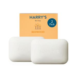 imageHarrys Bar Soap for Men  Wildlands Scent 4 oz Body Soap Bars 2 PackRedwood