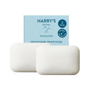 imageHarrys Bar Soap for Men  Wildlands Scent 4 oz Body Soap Bars 2 PackWildlands