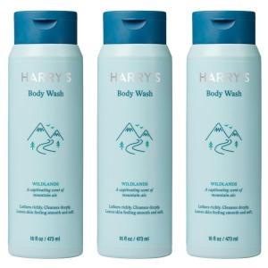 imageHarrys Mens Body Wash Shower Gel  Wildlands 16 Fl Oz Pack of 316 Fl Oz Pack of 3