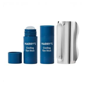 imageHarrys Cooling Eye Kit for Men  Gua Sha Depuffing Facial Massage Tool and Cooling Eye Stick2 Sticks