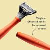 imageHarrys Razor for Men  Razor Handle and Razor Blade Cartridge  Shaving Gift Set for Him  Orange1 Handle  1 Blade