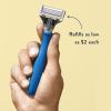imageHarrys Razor for Men  Razor Handle and Razor Blade Cartridge  Shaving Gift Set for Him  OrangeIndigo Blue Handle