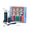 imageHarrys Original Holiday Shaving Gift Set for Men  Razor Handle 3 Razor Blade Refills Foaming Shave Gel and PostShave Balm  German Engineered  Evening BlueEvening blue