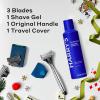 imageHarrys Shaving Gift Set for Men  1 Razor Handle Craft Edition 3 Original Razor Blade Refills Foaming Shave Gel ampamp Travel Blade Cover  German EngineeredGift Set