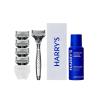 imageHarrys Shaving Gift Set for Men  1 Razor Handle Craft Edition 3 Original Razor Blade Refills Foaming Shave Gel ampamp Travel Blade Cover  German EngineeredTrial Set
