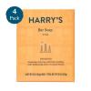 imageHarrys Mens Bar Soap Redwood Scent Body Bar Soap for Men 4 Bars Net Wt 4 oz Each