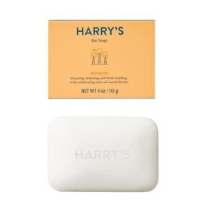 imageHarrys Mens Bar Soap Redwood Scent Body Bar Soap for Men 4 Bars Net Wt 4 oz Each