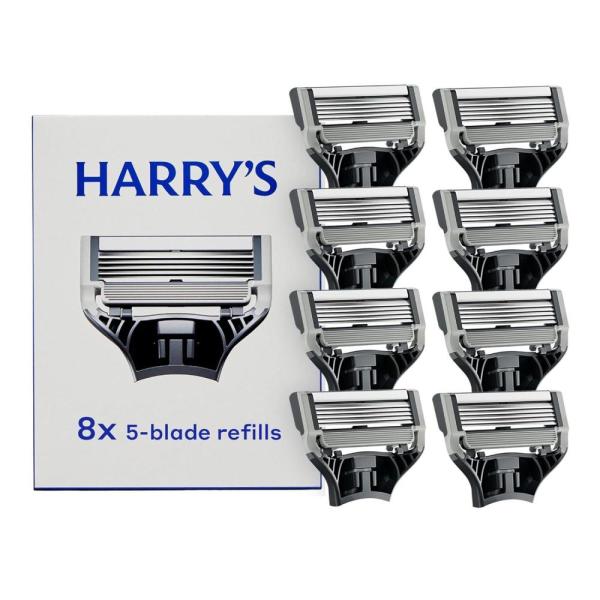 Harry’s Razor Blades (1 Pack of 4) in Durable Hinged Water Friendly ...