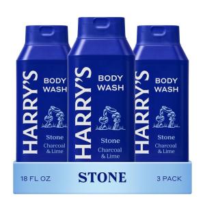 imageHarrys Mens Body Wash  Solstice  3 Pack 18 fl oz  Shower Gel for Men  No Parabens Sulfates or DyesStone