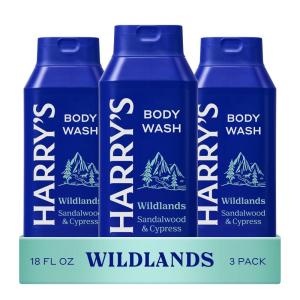 imageHarrys Mens Body Wash  Solstice  3 Pack 18 fl oz  Shower Gel for Men  No Parabens Sulfates or DyesWildlands