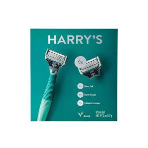 image:imageHarrys Shaving Kit for Men  Razor Handle 9 Razor Blade Refill Cartridges and Foaming Shave Gel  Shaving Gift Set for Him  Sage