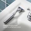 image:imageHarrys Plus Razor Shaving Kit for Men  Premium Handle and 3 Razor Blade Cartridges  Advanced Pivoting System  ClayMoss
