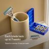 image:imageHarrys Plus Razor Shaving Kit for Men  Premium Handle and 3 Razor Blade Cartridges  Advanced Pivoting System  ClayOnyx