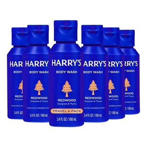 image:imageHarrys Travel Size Mens Body Wash  Redwood  6 Pack 34 fl oz  TSA Approved for Travel  Shower Gel for Men  No Parabens Sulfates or DyesRedwood